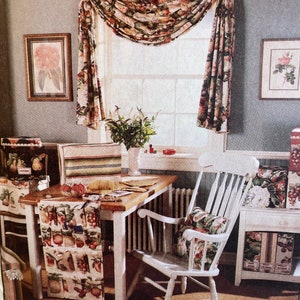 1990s Window Shades, McCall&#39;s 8391, Creative Decor, Sewing Pattern, Swag, Sewing Machine Cover, Fabric Covered Box,Serger Cover, Pin Cushion