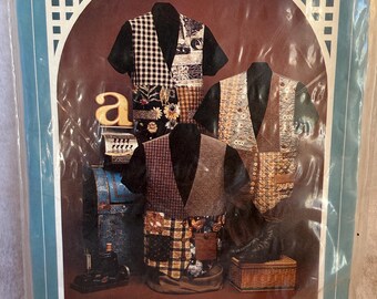 Fat Quarter Vests, Back Porch Press Sewing Pattern, Quilt Vests, Size 6-22