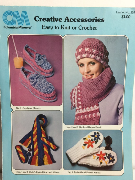 Lot of 6 Crochet & Knitting Pattern Books