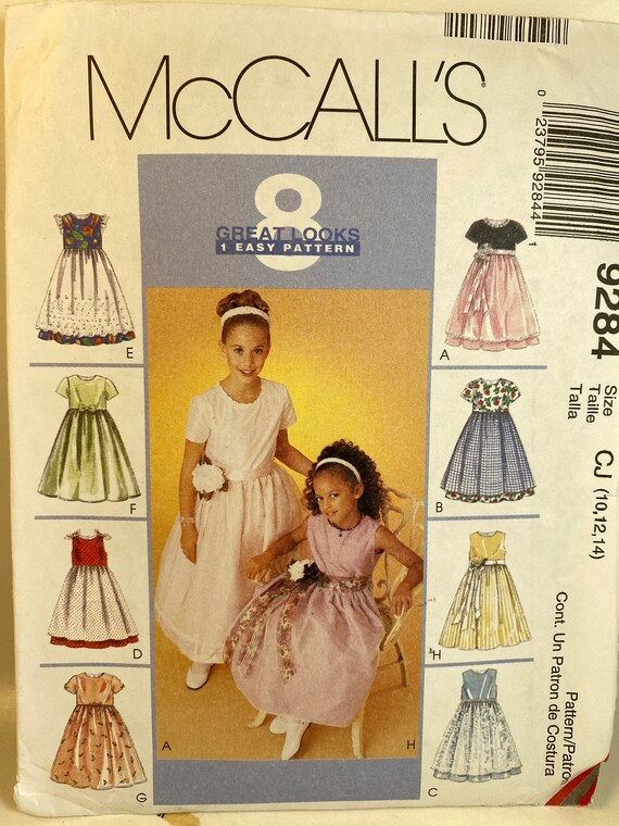 Girls party dress pattern sales