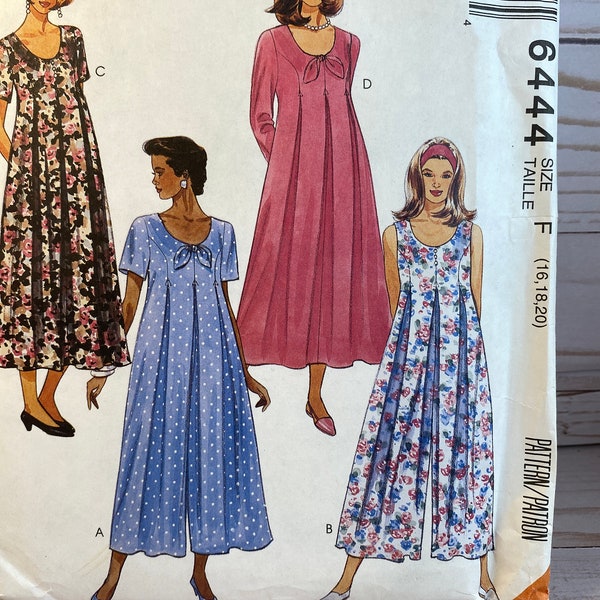 Maternity Jumpsuit, Dress, Easy, McCall's 6444, Sewing Pattern, Maternity Dress