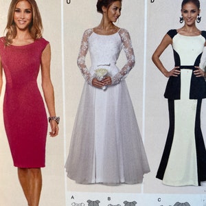 Wedding Dress Formal Gown Skirt Top Burda 6869 Sewing Pattern