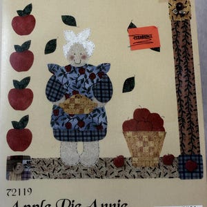 Country Borders, Iron On Fabric, Applique Kit, Apple Pie Annie 72119, What's new LTD