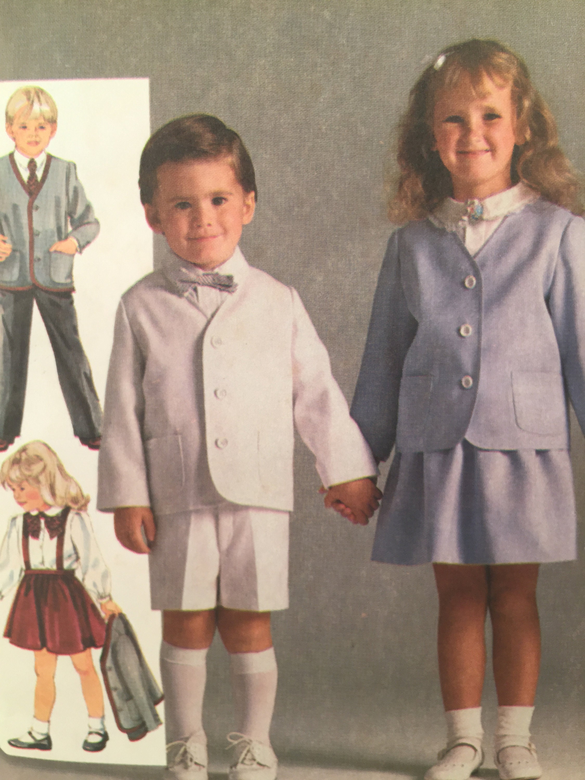 1980s Child Dress Outfits, Simplicity 6816, Long Pants, Shorts