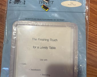 The Finishing Touch, Fond Memories, Trivet acrylic, For use with, Crafts, Needlework, Pressed Flowers