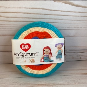 Amigurumi Yarn, Red heart Yarn, Mermaid dolls, Crochet pattern