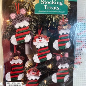 Christmas Tree Ornaments, Plastic Canvas, The Needlecraft Shop, Needlepoint Ornaments, Christmas Trimmings, Needlework Kit, Tree Ornaments