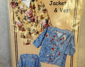 Dandy Jacket, Vest, Sewing Pattern, Black Cat Creations, Elegant Fabric Jacket, Button Vest