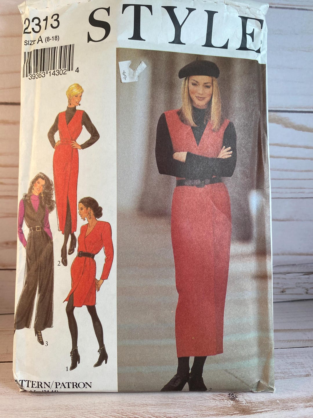 Misses Dress, Pinafore, Pant Jumpsuit, Style 2313, Sewing Pattern, - Etsy
