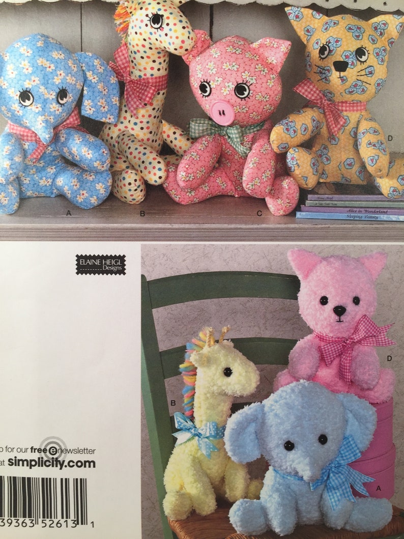 scrap fabric stuffed animals