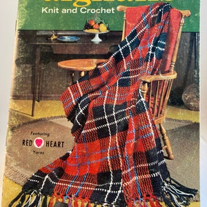 1960s Afghan Patterns: Coats & Clark Knit and Crochet Book
