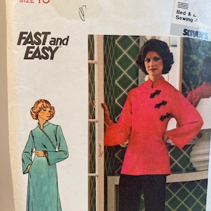 70s Misses Caftan Top, Caftan ,Long Pants, Butterick 4691, Sewing pattern, Fast and Easy