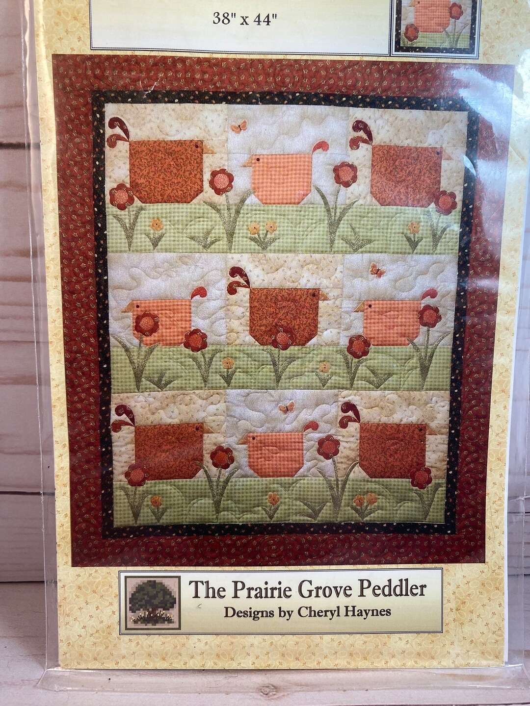 Hen's and Chicks Quilt Pattern 418, the Prairie Grove Peddler Quilt