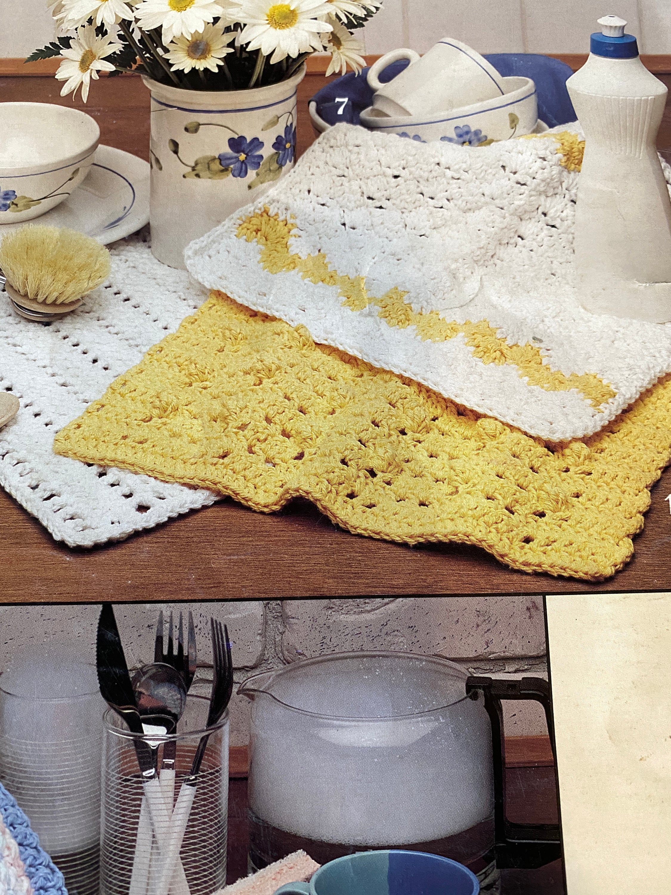 30 Dish Scrubber Crochet Patterns for a Practical, Eco-Friendly Kitchen 34 Vintage Dishcloths and Pot Scrubber Crochet Pattern