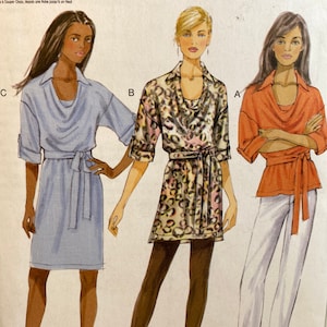 Butterick 5923 Top, Tunic & Dress Sewing Pattern: Misses Sizes