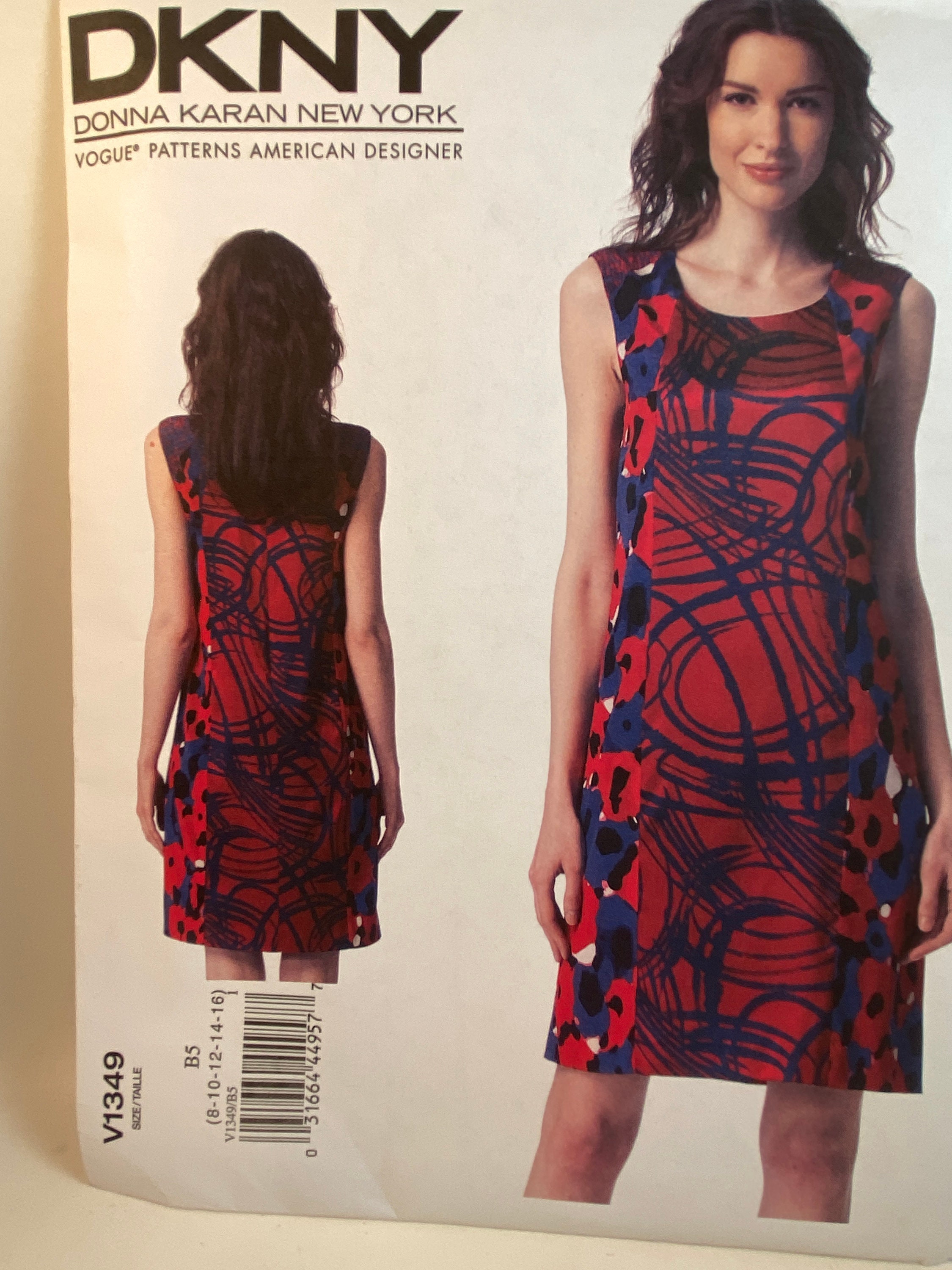 Vogue Patterns 1280 Misses Dress-Donna Karan