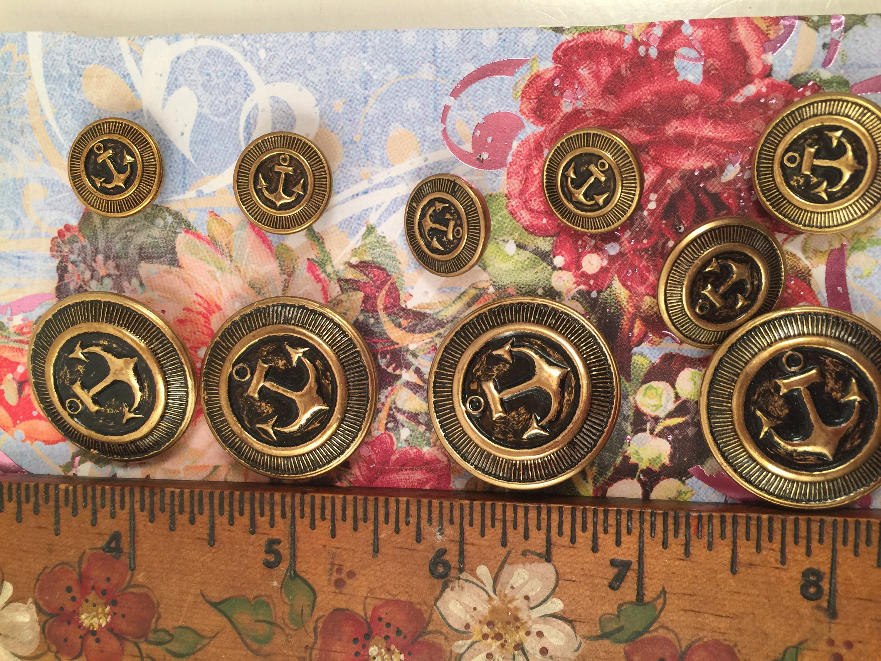 20 Bottoni Da Cucito Con Ancora, Metallo Lega Di Zinco, 23 Mm, Colore Argento – Per Cappotti, Giacche, Maglioni