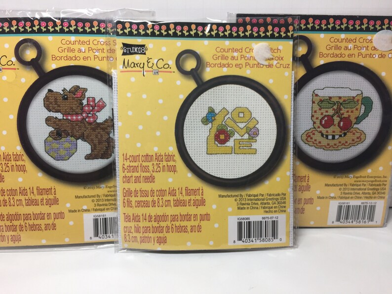 Mary Engelbreit ME Counted Cross Stitch Kits Plastic Frame Etsy