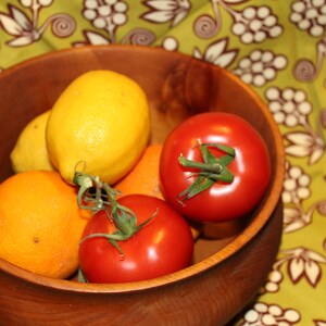 Vintage Hand-Turned Wooden Bowl