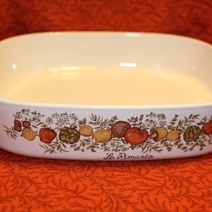 Vintage Mid-Century Corning Ware Le Romarin Casserole Dish A-22-B (Spice of Life Collection) No Cover