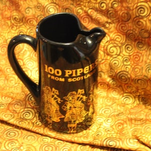 Vintage Advertising Barware, Seagram 100 Pipers Blended Scotch Whisky Pitcher