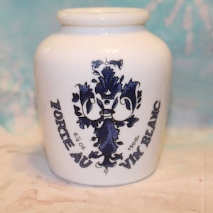 Vintage French Grey Poupon mustard crock