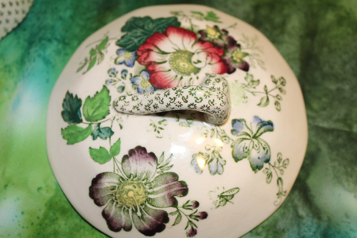 Vintage Ashworth Brothers Hanley Sugar Bowl Etsy