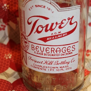 Vintage Tower Beverages Soda Bottle