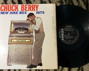 Chuck Berry New Juke Box Hits 1961 Original 1st Pressing! Chess LP-1456 Black Label Very Good VG Condition! Very Rare Vinyl Record! Sweet 16