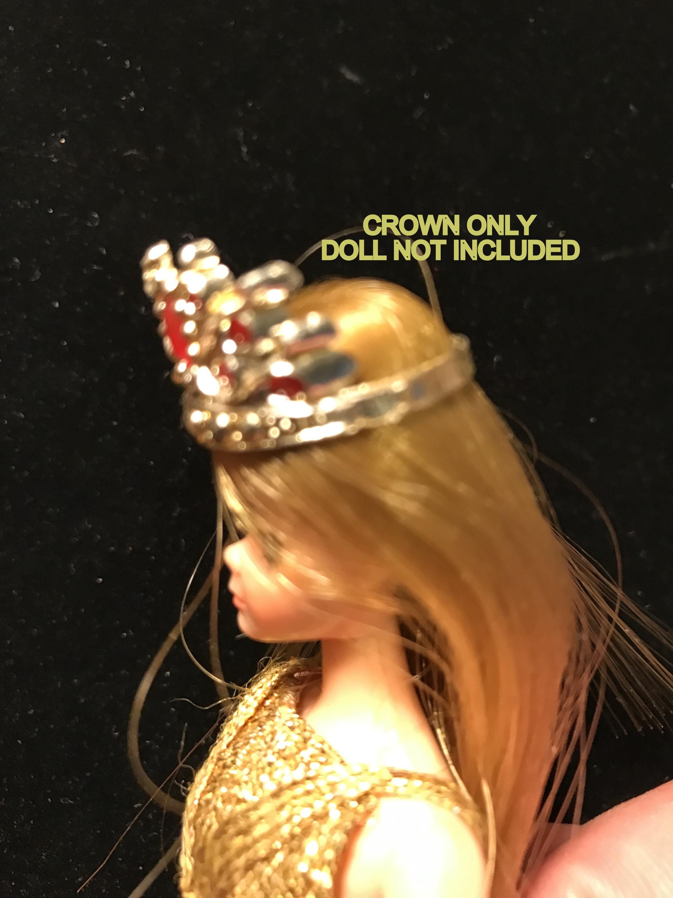Vintage 1970's DAWN DOLL Beauty Pageant CROWN (crown Only) Ruby Red ...