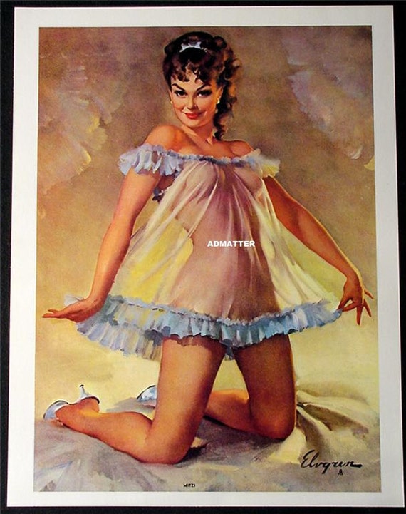 Gil Elvgren Insanely Sexy Vintage Pinup Girl Poster From 