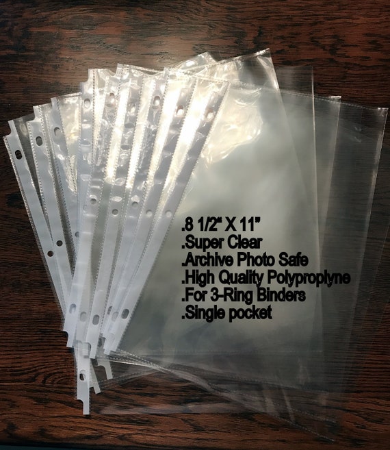 Clear with Pocket Plastic Sleeves