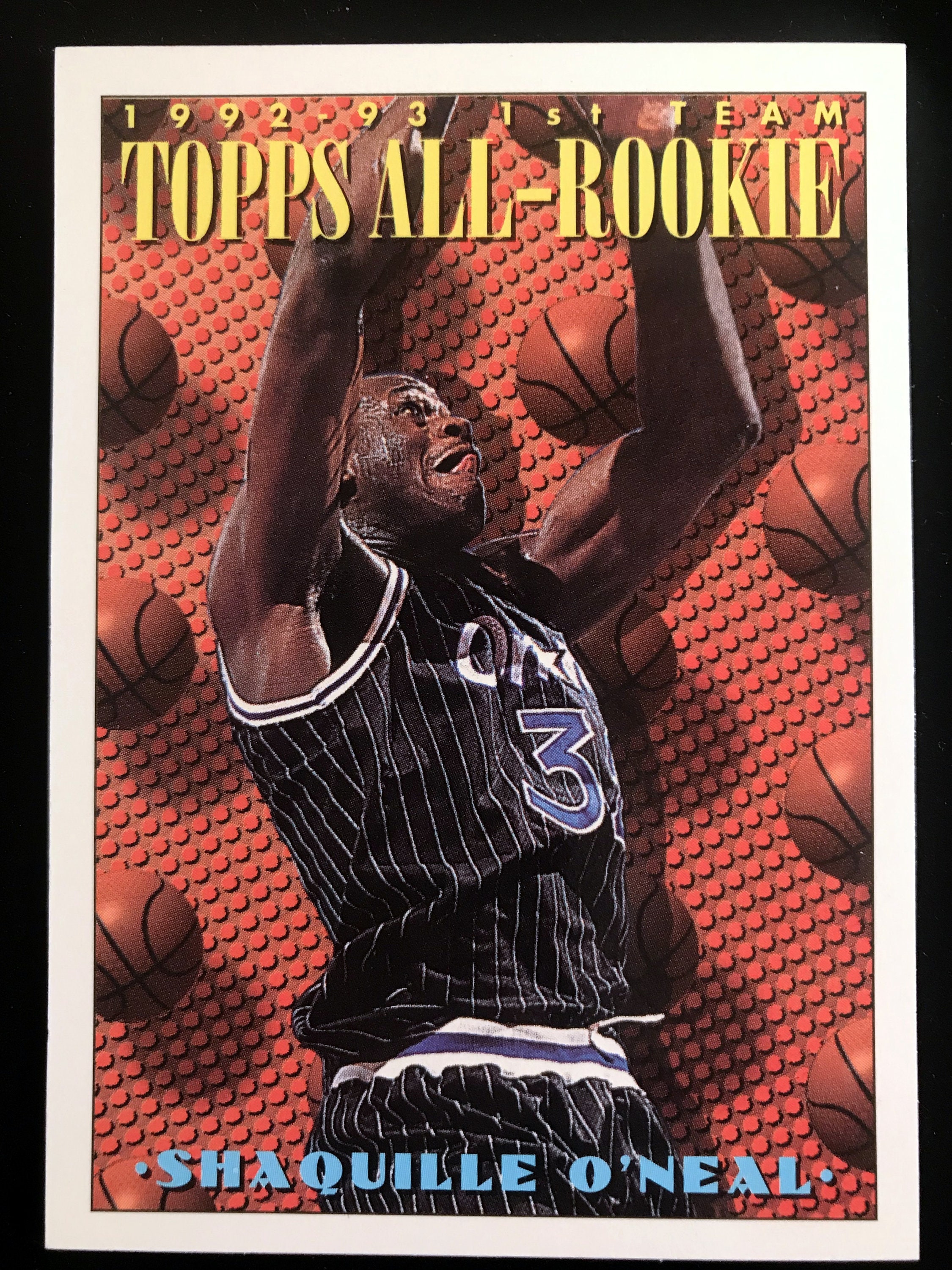 Shaquille O'Neal 199293 Topps All Rookie Basketball Card Etsy