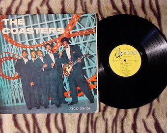 The Coasters 1958 Debut Album Self-Titiled Extremely Rare 1st Pressing! Yellow Harp Label ATCO 33-101 R&B Doo-Wop Original LP