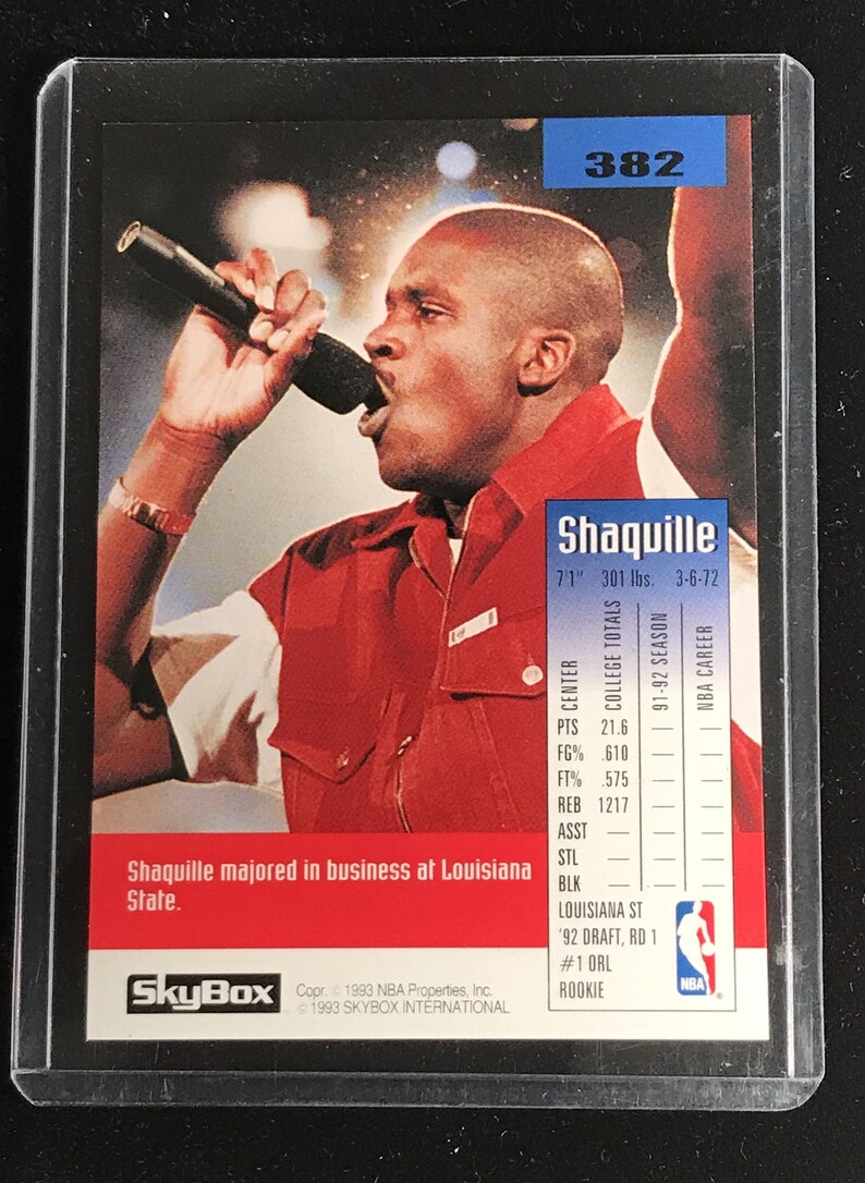 Shaquille O neal Rookie Card Nrmt mint Condition 1992 93 Etsy