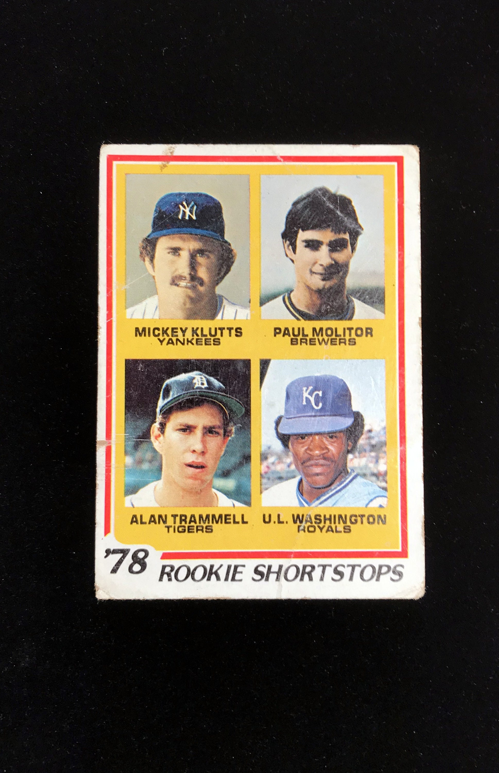1978 Topps Paul Molitor Rookie Card 707 With Alan Trammell RC 