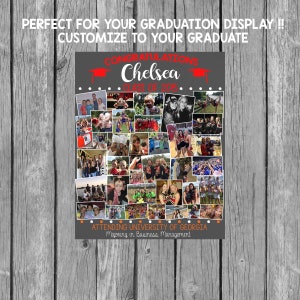 Picture Graduation Chalkboard - Picture Board - Graduation Display Board