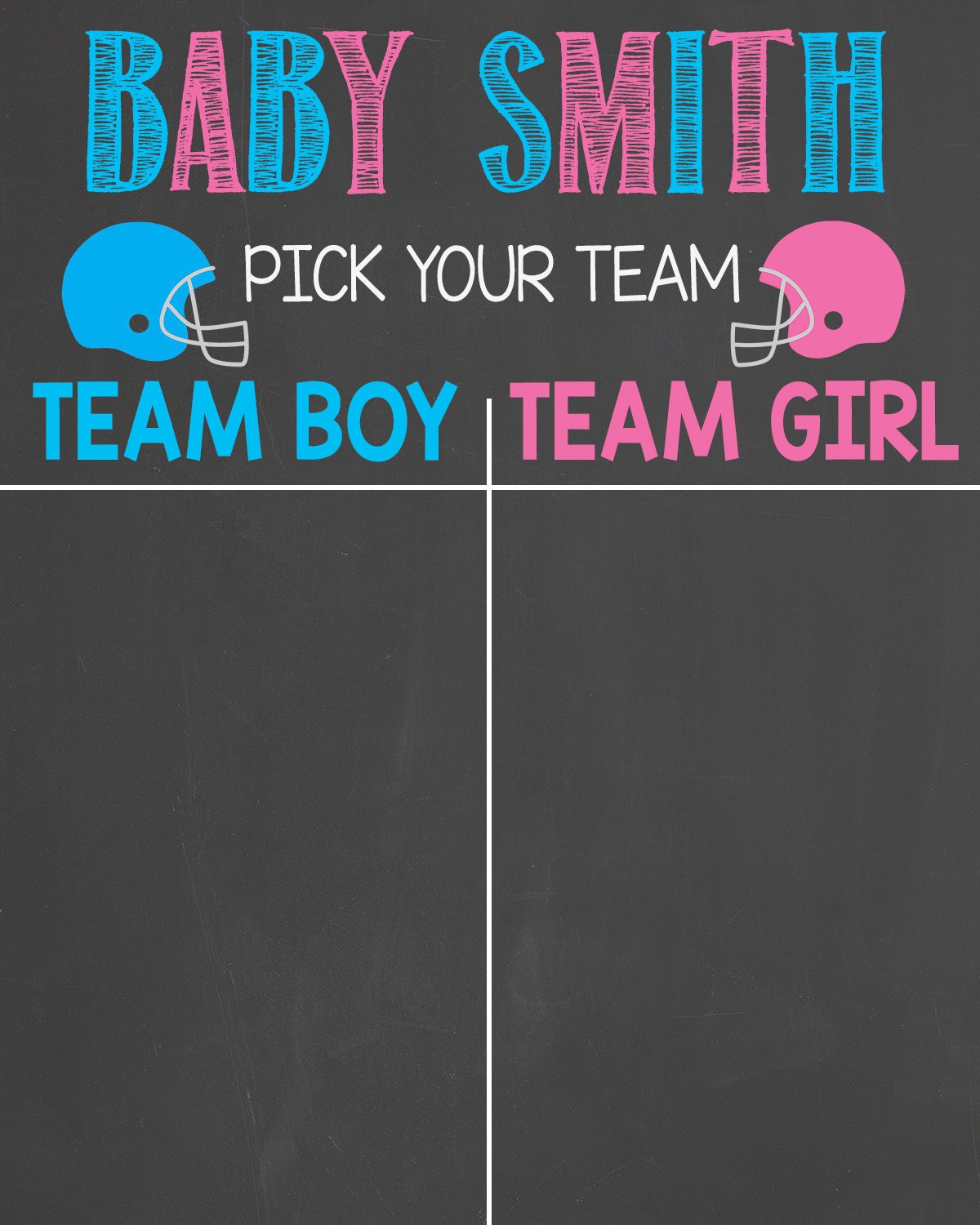 Team Boy Vs Team Girl Gender Prediction Printable Etsy