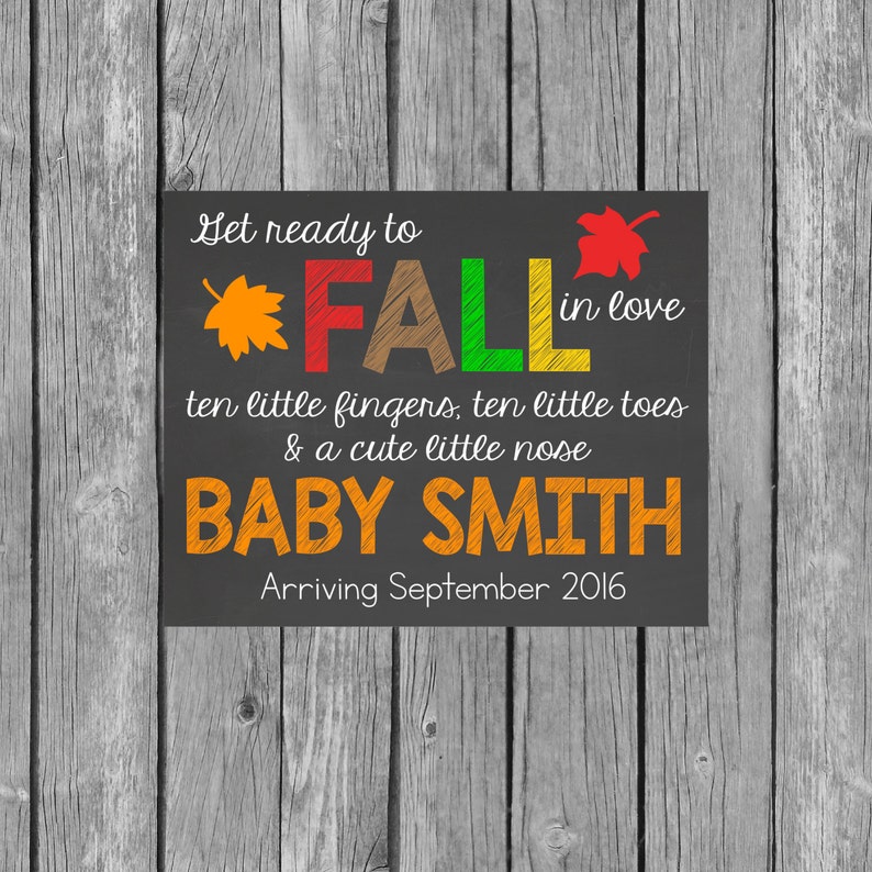 Fall Pregnancy Announcement Thanksgiving Personalized | Etsy
