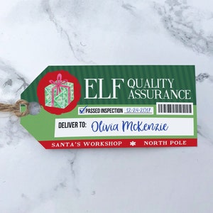 Printable Editable Santa Tags - Personalized Kids Christmas Gift Tags ...