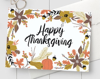 thanksgiving card etsy