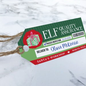 Printable Editable Santa Tags - Personalized Kids Christmas Gift Tags ...