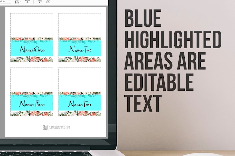 Printable Christmas Place Cards Holiday Folded Place Cards Etsy