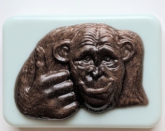 Monkey Soap, Monkey Gift, Animal Soap, Zookeeper, Chimpanzee, Monkey Lover, Chimpanzee Gift, Primate Soap, Chimp Soap, Primatologist, Vegan