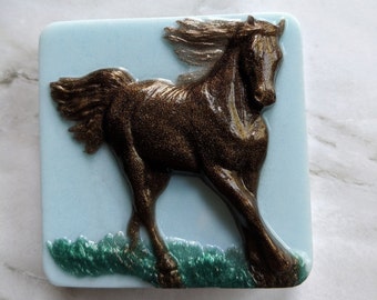 Horse Soap, Equine Gift, Vegan Soap, Made in Wisconsin