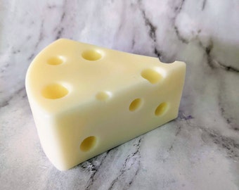 Cheesehead Gift, Cheese Soap, Wisconsin Gift, Food Soap, Cheesy Gift, Swiss Cheese Soap, Cheese Shaped Soap, Cheddar Cheese Soap, Vegan Soap