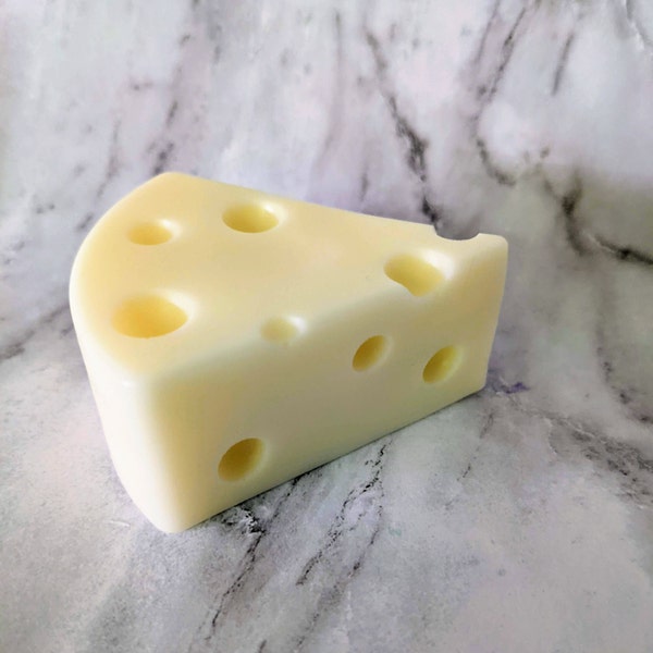 Cheesehead Gift, Cheese Soap, Wisconsin Gift, Food Soap, Cheesy Gift, Swiss Cheese Soap, Cheese Shaped Soap, Cheddar Cheese Soap, Vegan Soap