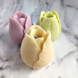 Floral Tulip Soap: Gardener Gift, Bridal Shower Favor