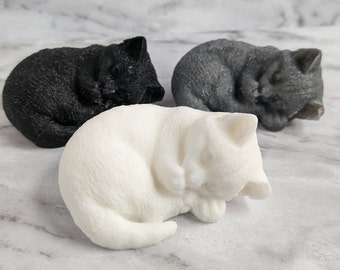 Cat Soap, Gift for Cat Lover, Animal Shaped Soap, Vegan, Made in Wisconsin