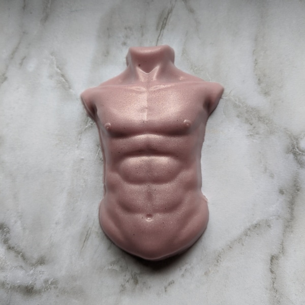 Male Torso Soap, Body Builder Gift, Vegan, Made in Wisconsin